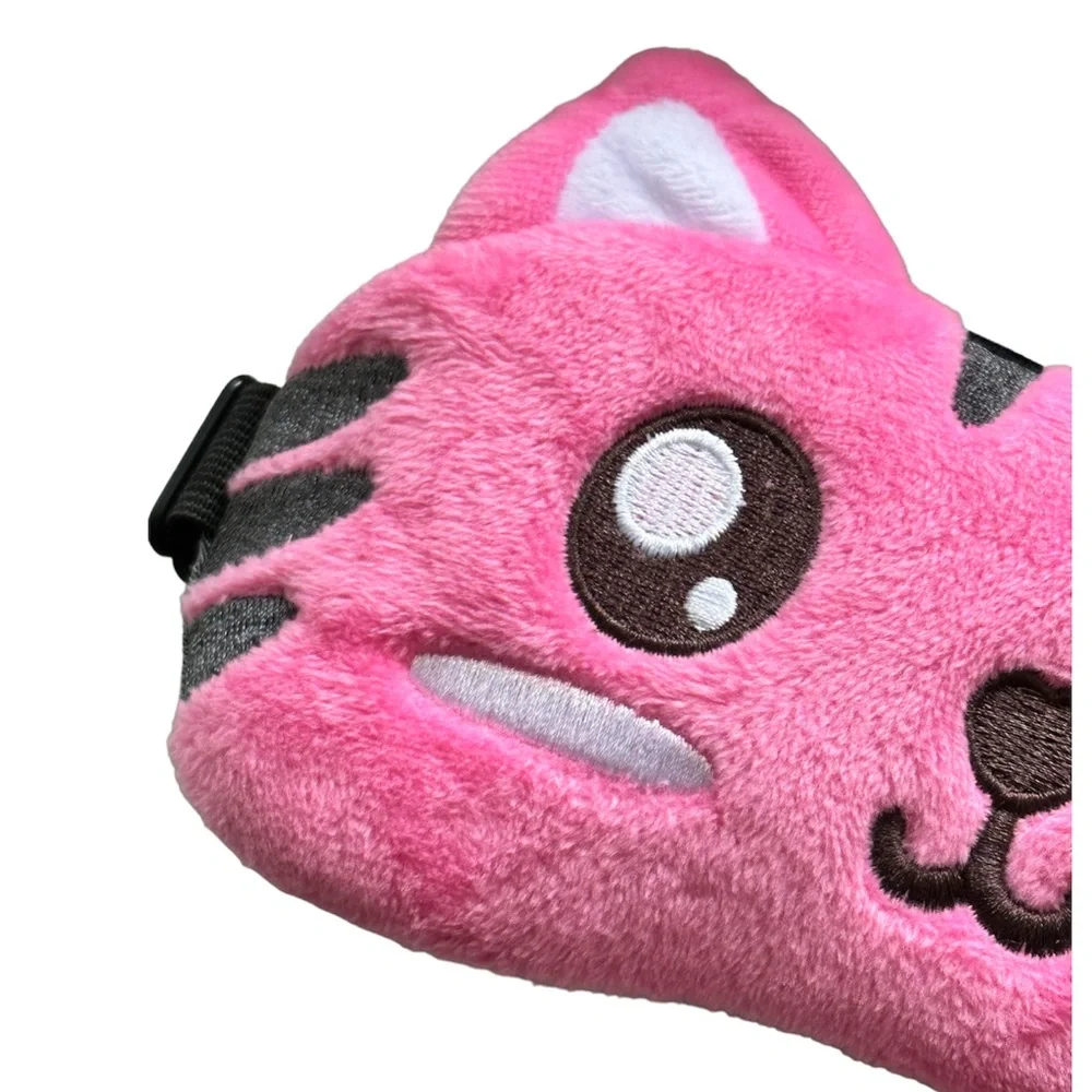 Cozy Pink Cat Heated Eye Mask for Relaxation & Sleep